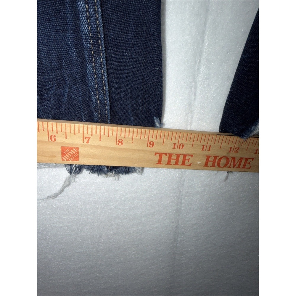 Kancan High Rise Raw Hemmed Flare Leg Distressed Denim Jeans 144635 Size 12 - Picture 11 of 12